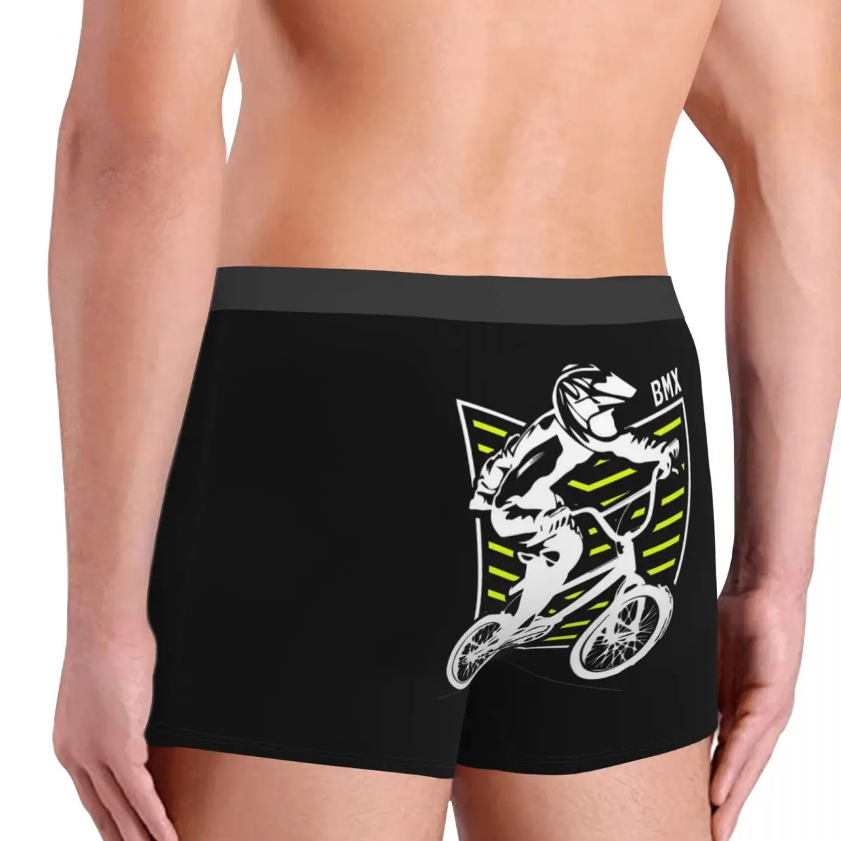 ボクサーパンツショーツ BMX アパレルレトロ BMX バイクオールドスクールパッチパンティー男性快適な下着オム男性ギフト