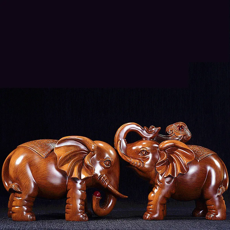 

Home decor accessories Zhaocai Elephant Decoration Resin Crafts Living room decorations Gift for store opening ornaments