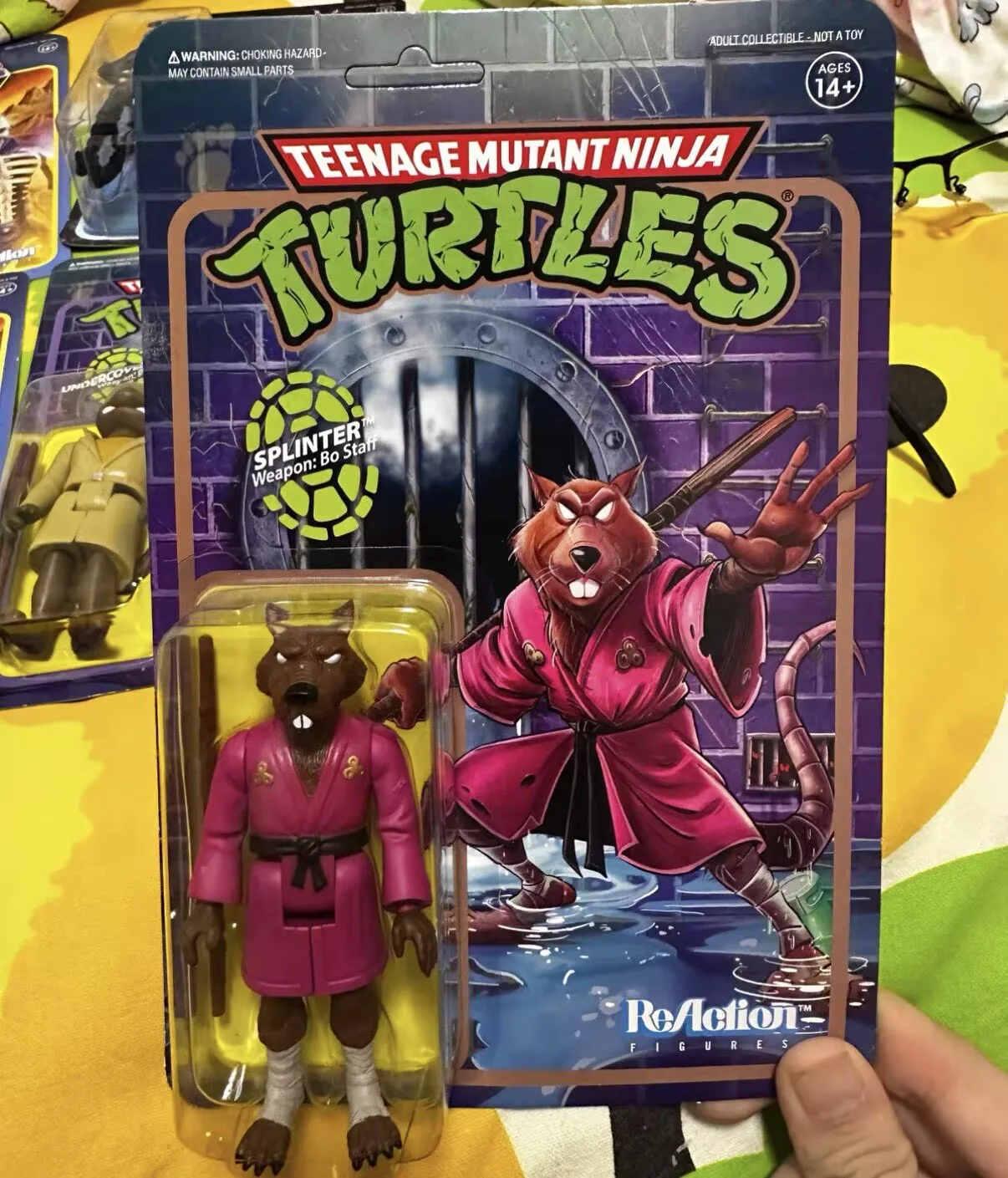 Super7 Teenage Mutant Ninja Turtles Collectible 3.75 Inch Reaction Figures Wave 6 Napoleon Bonafrog Raph Chrome Dome Triceraton - view 3