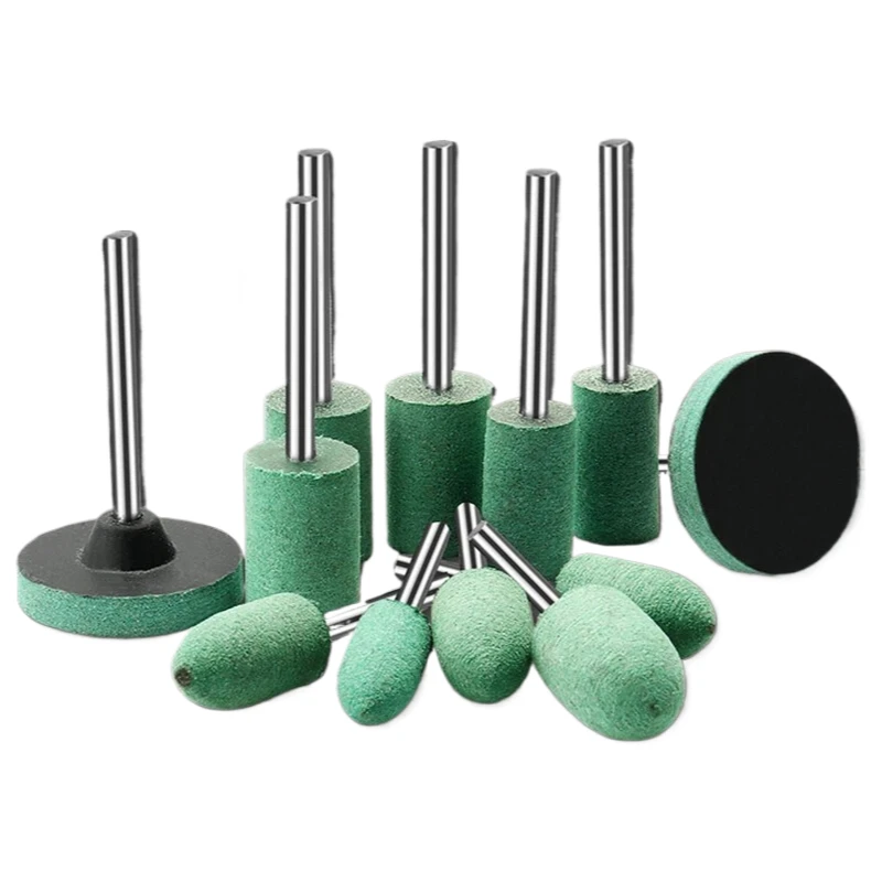 10 قطعة رأس مطحنة المطاط 2.35/3 مللي متر عرقوب لقالب تلميع اليشم تلميع رأس مطحنة ملحقات أداة دوارة كهربائية