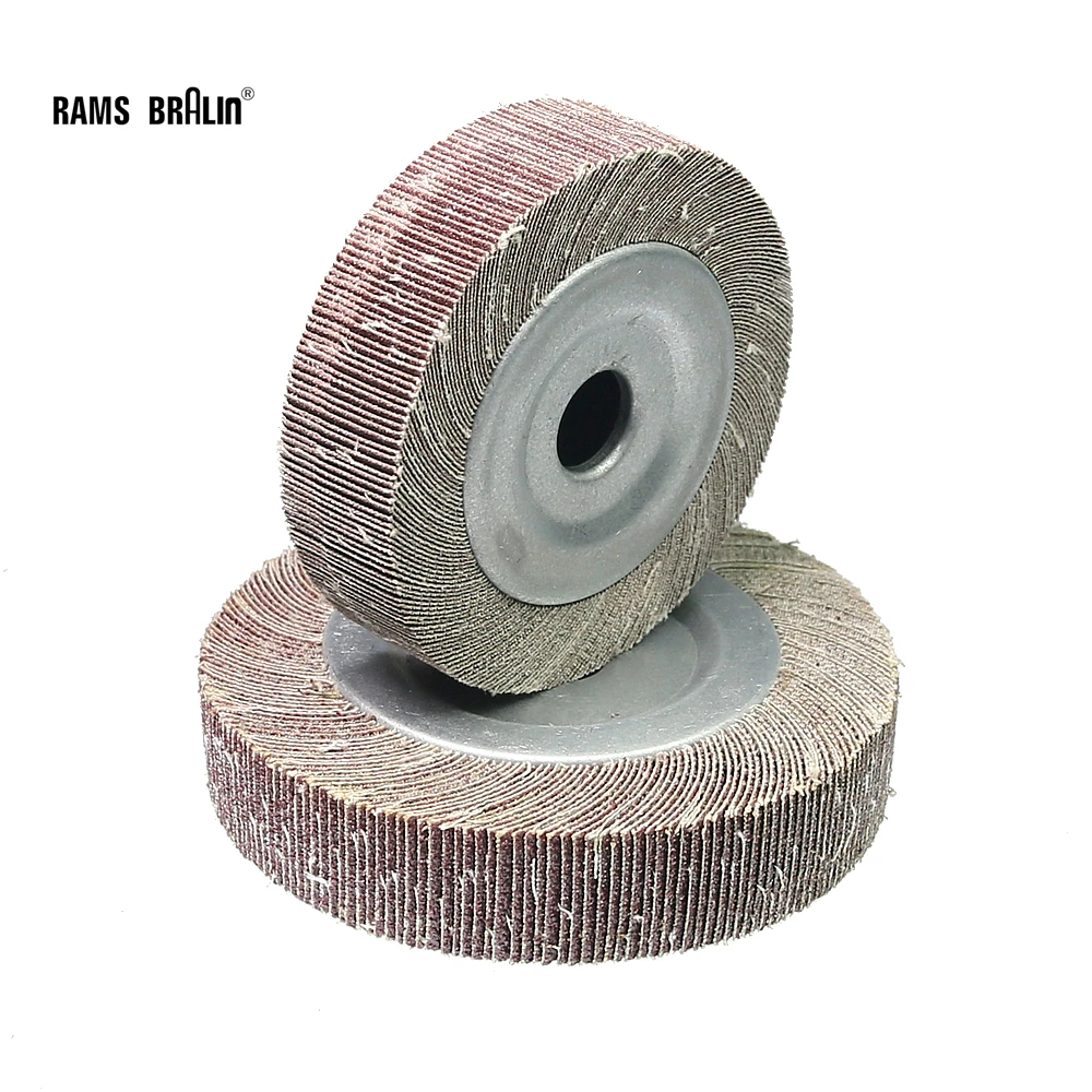 4/5 Flange Abrasive Flap Wheel Sanding Cloth Mop Wheel Metal Wood Polishing Grinding