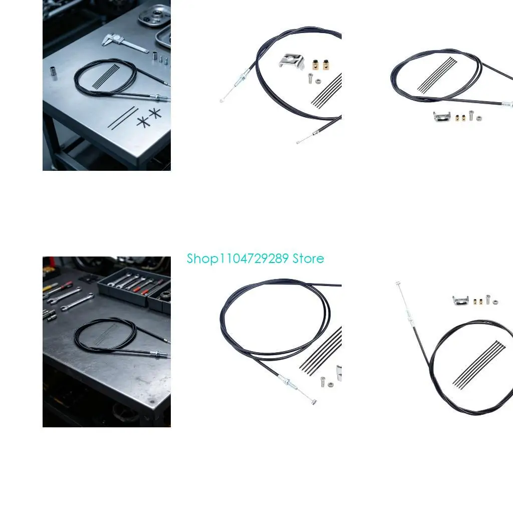 D8KE Go Kart Throttle Cable with Two Connection Ends and Five Ties for 90cc-250cc