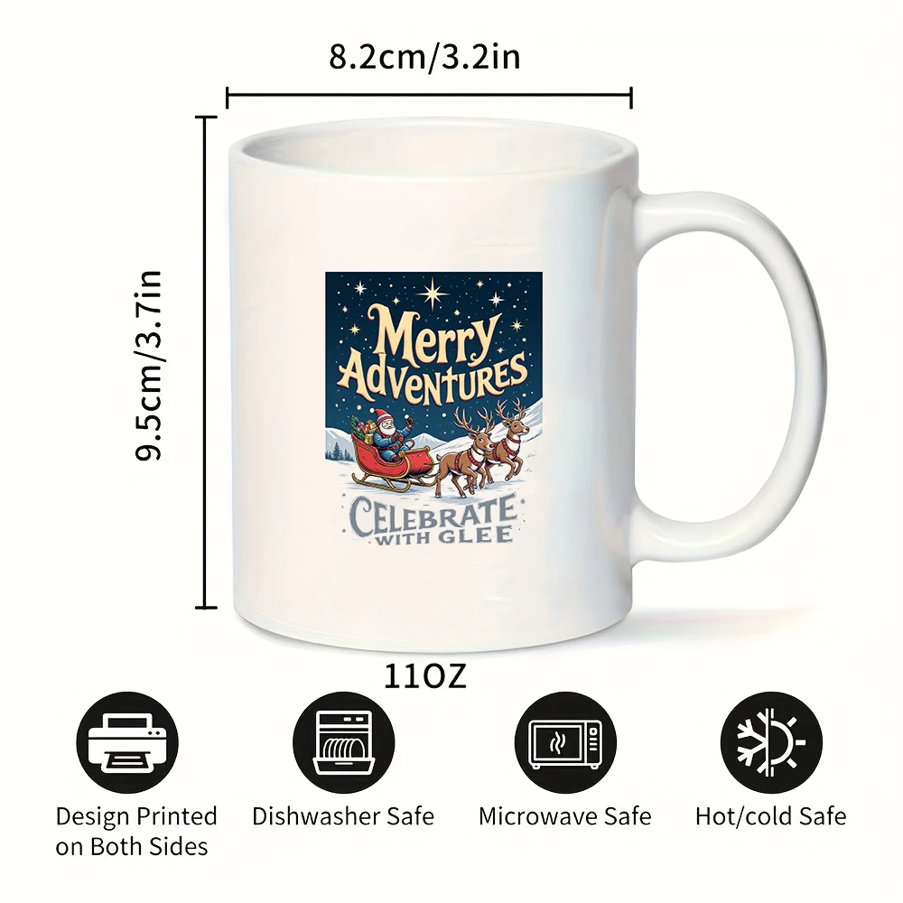 كوب سعة 11 أونصة + كوب عيد الميلاد للمغامرة المبهجة + كوب للأطفال + فنجان قهوة للمكتب العائلي + مجموعة هدايا للعطلات - يجب اقتناؤه لعيد الميلاد #3