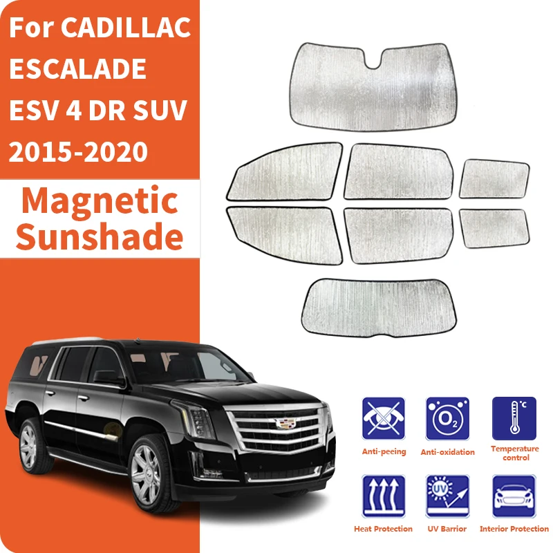 Car Window Sunshade Anti-UV Car Sun Window Visors Sunshade Covers Accessories For CADILLAC ESCALADE ESV 4 DR SUV 2015-2020
