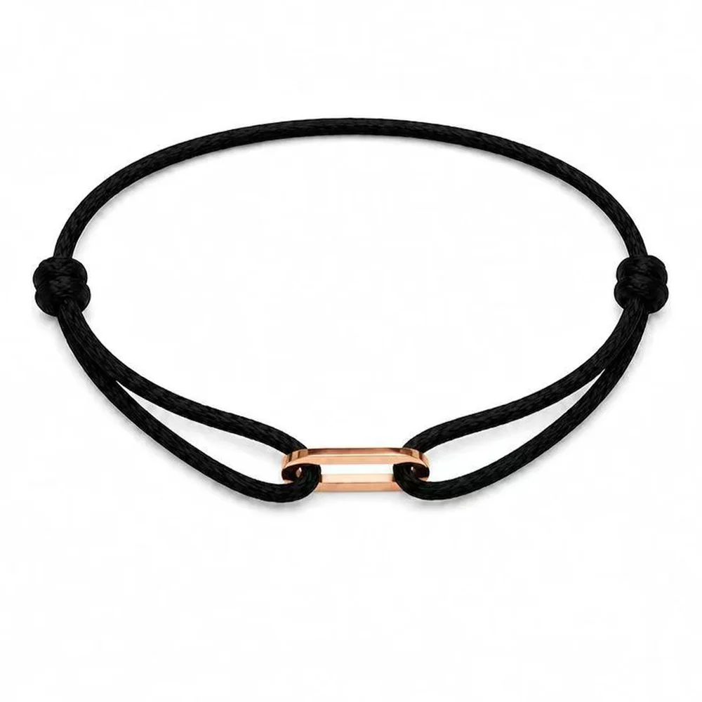 Zalman Einfaches Rundes Ovales Schnallen-Armband Geflochtenes Verstellbares DIY Buntes Seil-Armband für Damen und Herren Edelstahl-Schmuck – Detail 8