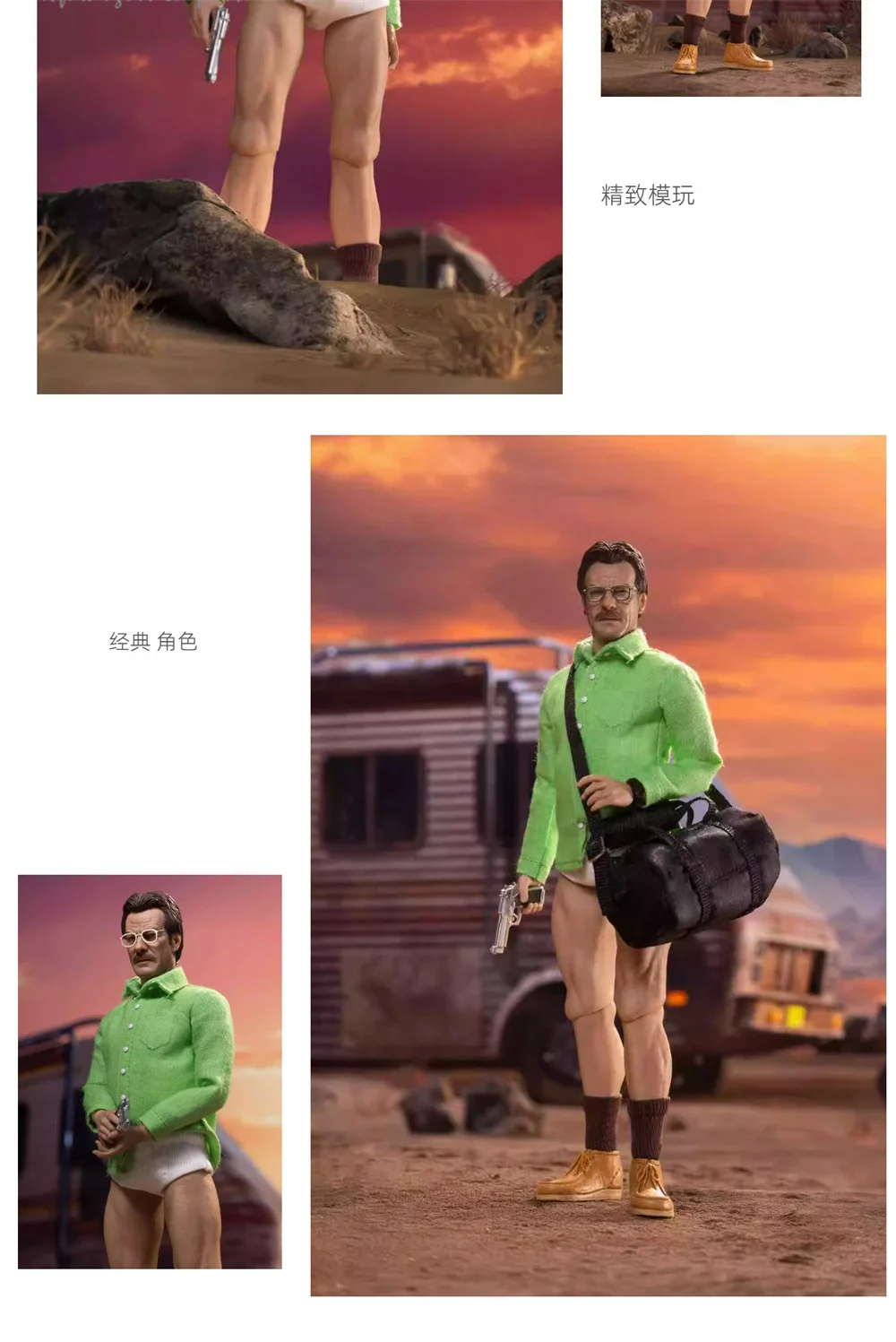Figurka kolekcjonerska Manipple Studio Breaking Bad Old White 2.0 w skali 1/12, pełny zestaw, model 6-calowy, zabawka dla fanów - przedpremiera.