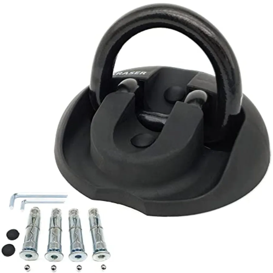 

KR804 Security Anchor, Ground and Wall Anti-Theft Motorcycle Fixation Solid Lock, Swing Shackle, Hardened Steel, Bike Security