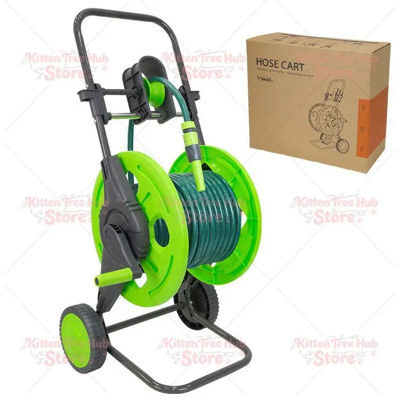 Push-by-hand with Jacket with Wheels and Labor-saving Garden Watering Car Washing Household Water Pipe Truck Water Pipe Storage
