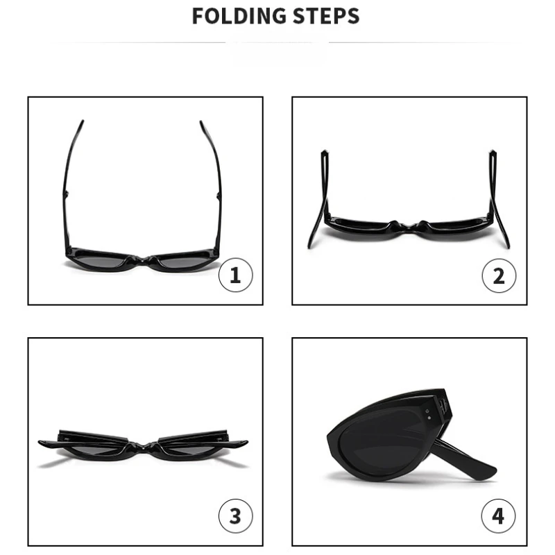 Foldable Sun Glasses Fashion Lightweight Sunscreen Glasses Sunglasses for Women