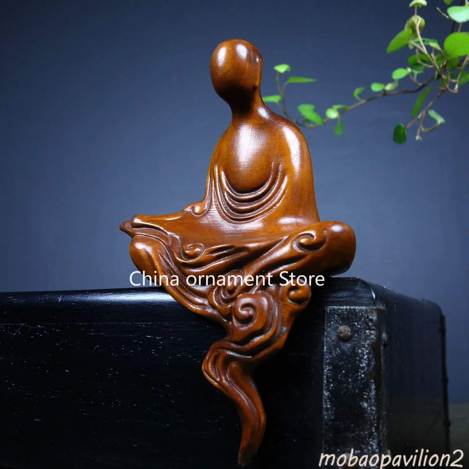 Collected Old Wooden Buddha Statue Hand-carved Boxwood Buddhism Articles