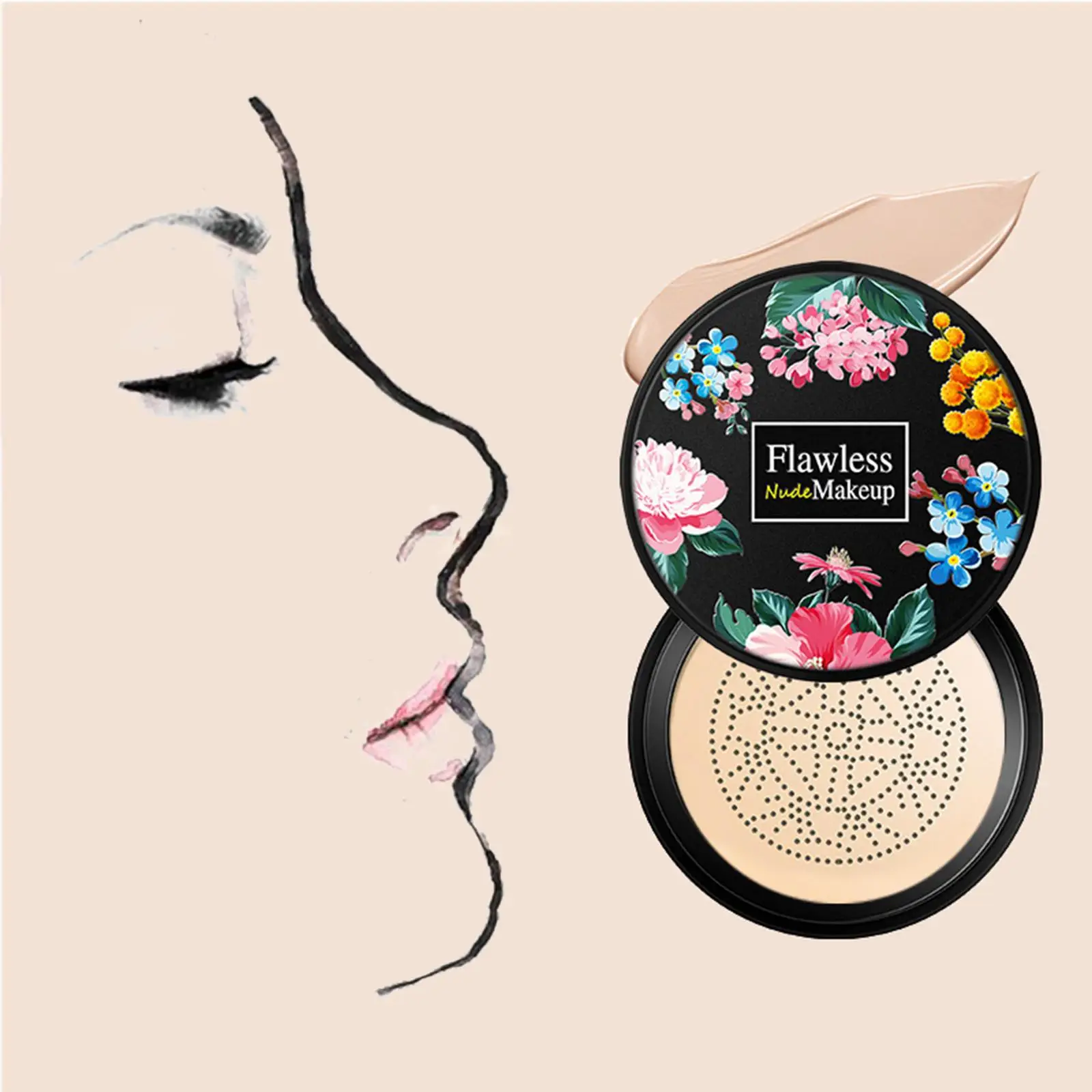 Air Cushion BB CC Cream Langlebige, wasserfeste, matte Grundierung für Make-up-Abdeckung und aufhellendes Gesicht