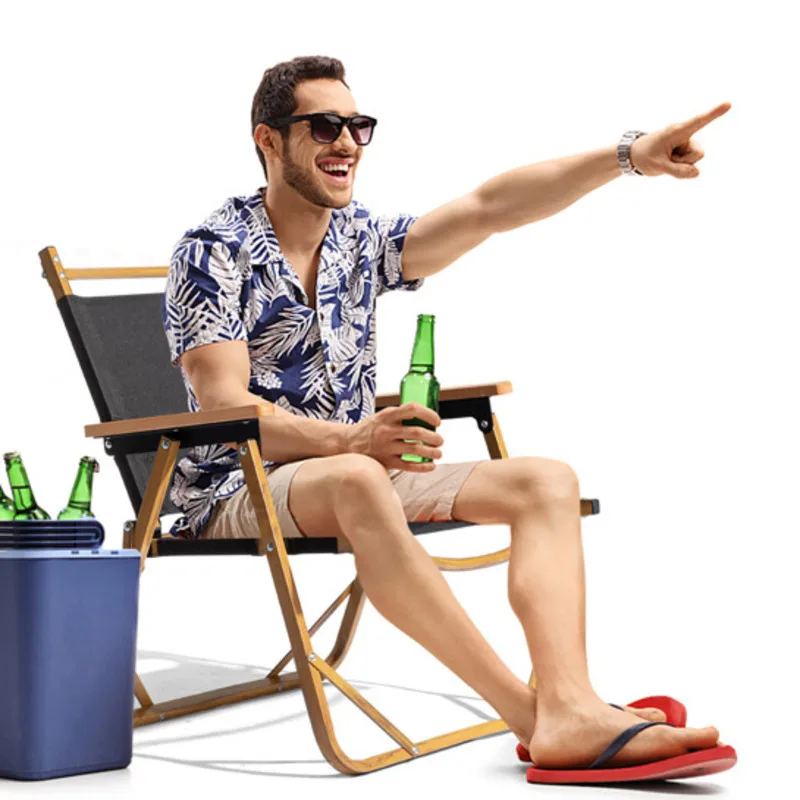 

Portable Folding Camping Chair Ultralight Low Beach Chair Durable Aluminum Frame Armchairs for Hiking Concert Fishing Picnic