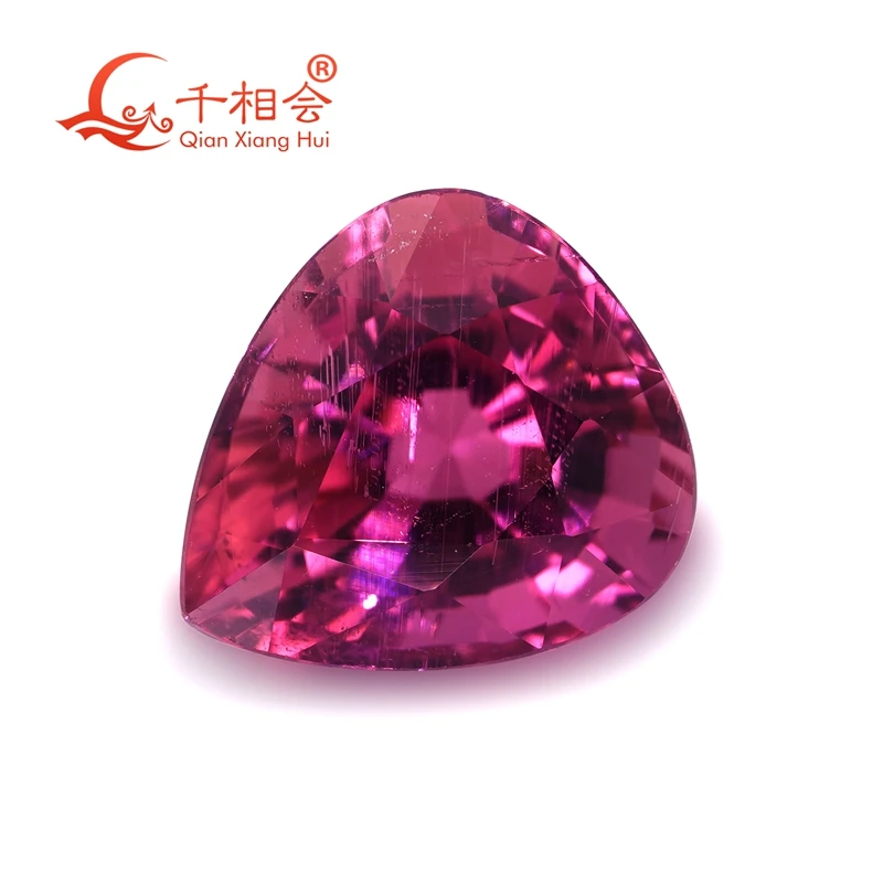 

Форма груши 1,4 карата-2 карата интенсивный красный натуральный рубелит турмалин драгоценный камень свободный камень для украшения ювелирных изделий сертифицированный GRC