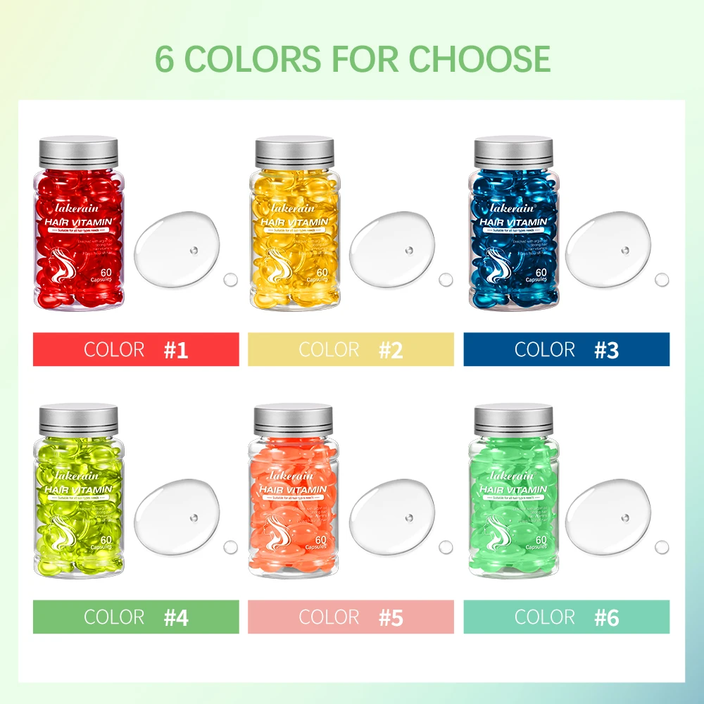 6 زجاجات فيتامين زيت مجموعة العناية بالشعر مصل مغذي إصلاح جوهر التغذية التالفة تحسين تقسيم الشعر زيت الأركان العناية بالشعر #4