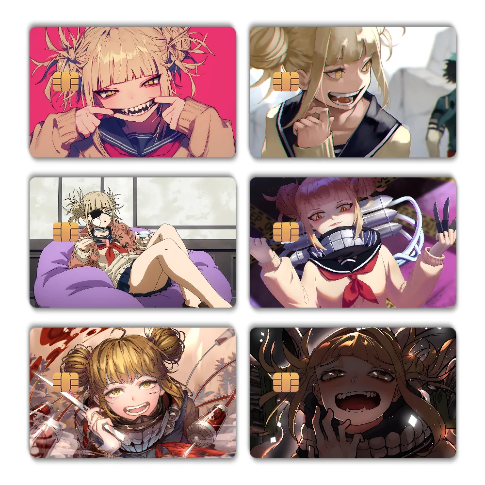 Himiko Toga Boku No Hero Academia Printed Wall Stickers Sticker Skin Film Cover For Small Chip Credit Debit Card Bus Card HT12