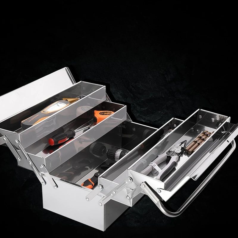 Durable Stainless Steel Tool Organizer Box Portable and Space Saving Design Tool Box Organizer Caja De Herramientas Electricista