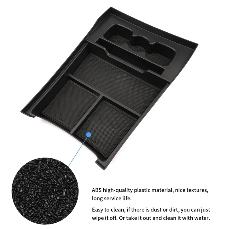 

T48C_Center Console Organizer Lower Storage Box Organizer for Rivian R1T R1S 2022 2023 Accessories