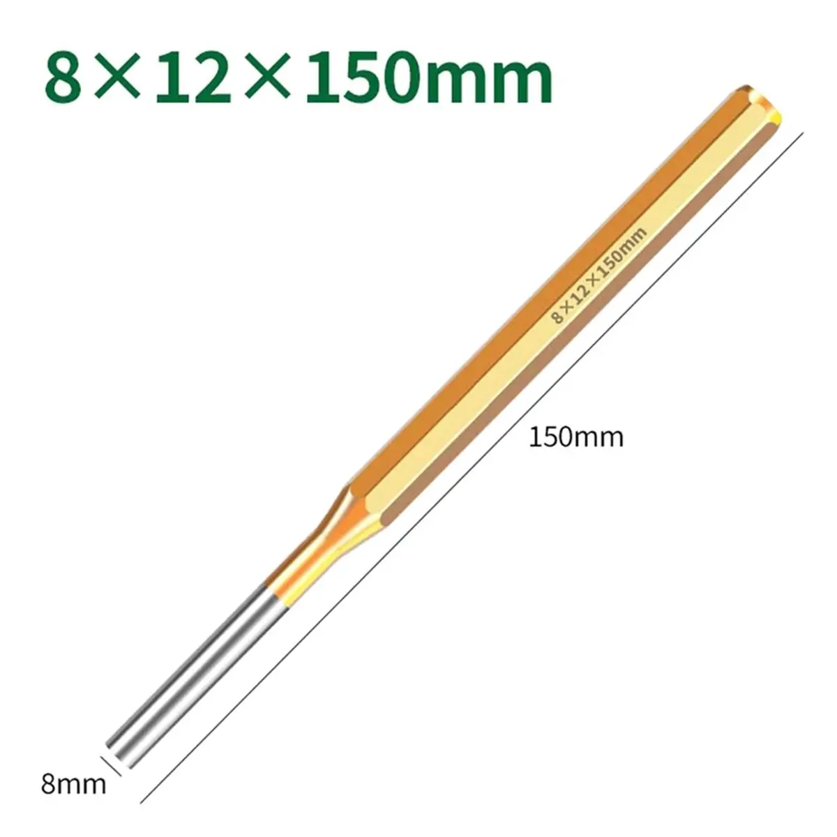 DT38 7pcs 2-10mm Punch Roll Pin Punch Tool Remover Heavy Duty Chisel Cone Punch for Machinery Maintenance Industrial Task