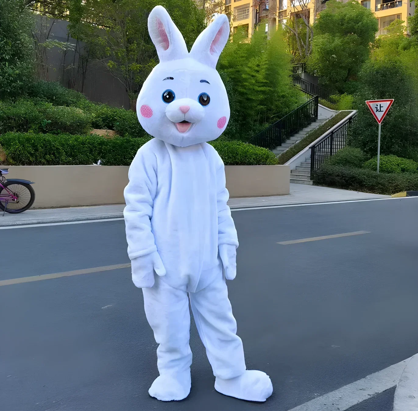 paashaas kostuum konijn mascotte kostuum cosplay outfit pak voor vakantie paradefeest