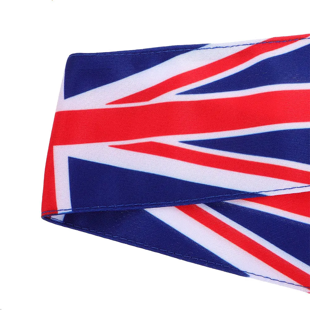 2Pcs Red Blue Beige Flag Print Outdoor Sports Headband for Men Women Sweat Absorbing Non-Slip Fitness Running Basketball Yoga
