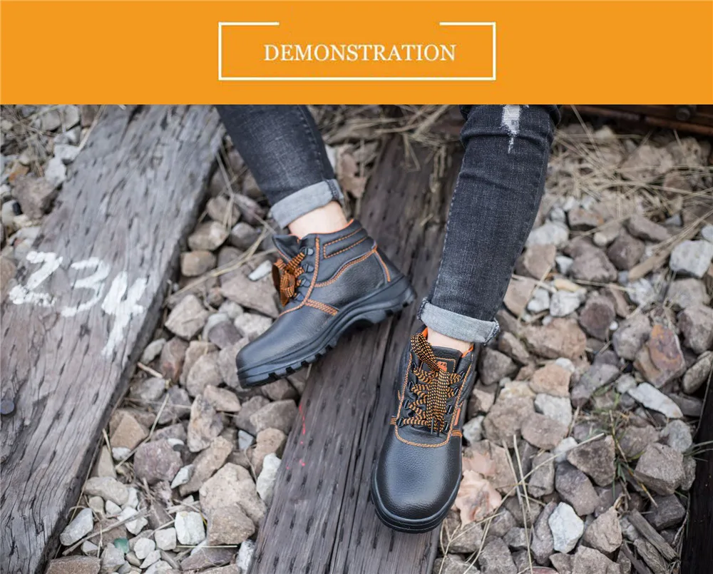 Scarpe Antinfortunistica Uomo Con Punta In Acciaio – Impermeabili Antiscivolo Per Cantiere E Industria