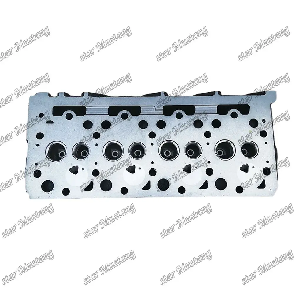 Cabezal de cilindro V2203 V2403 vórtice, válvula pequeña con agujeros pequeños en ambos lados, 19077-03048, 1G855-03042 para motor de excavadora Kubota
