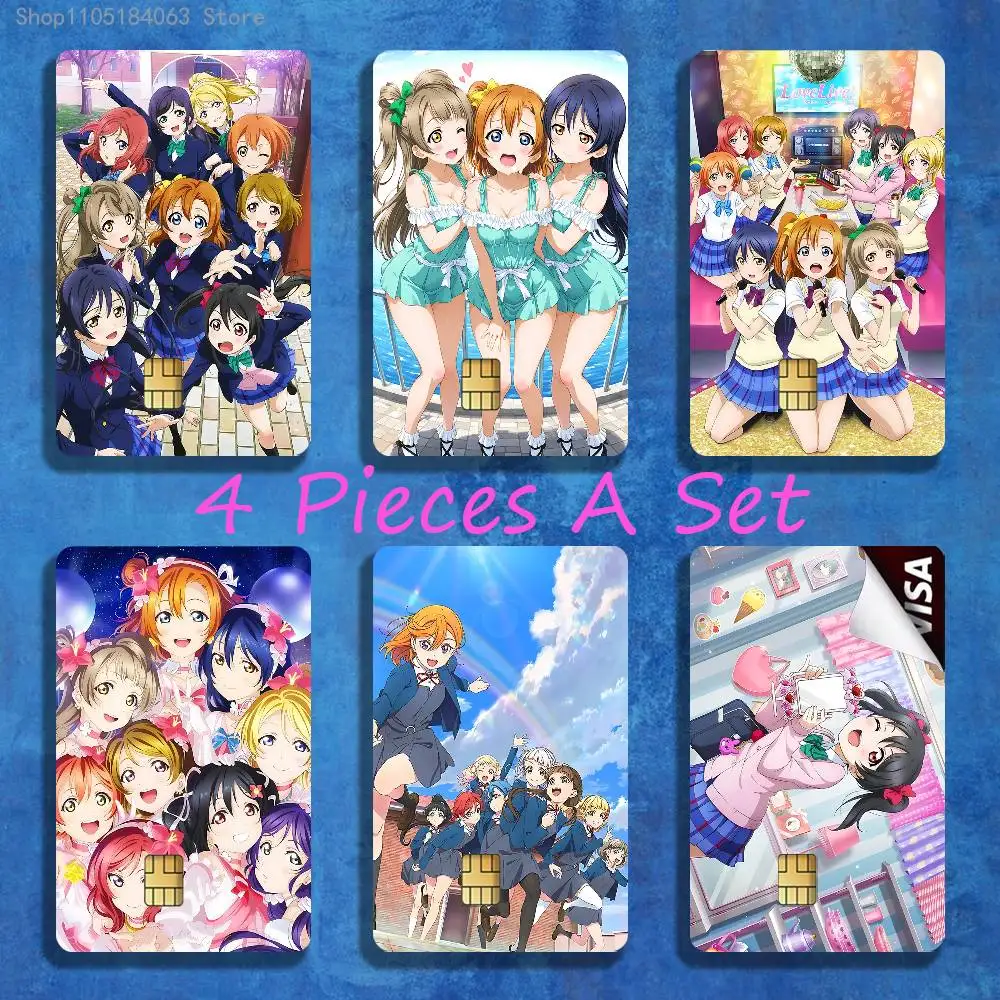 

L-LoveLive Stickers Credit Visa Debit Bank Charge Card Bus Metro Waterproof Sticker Decal Decoration