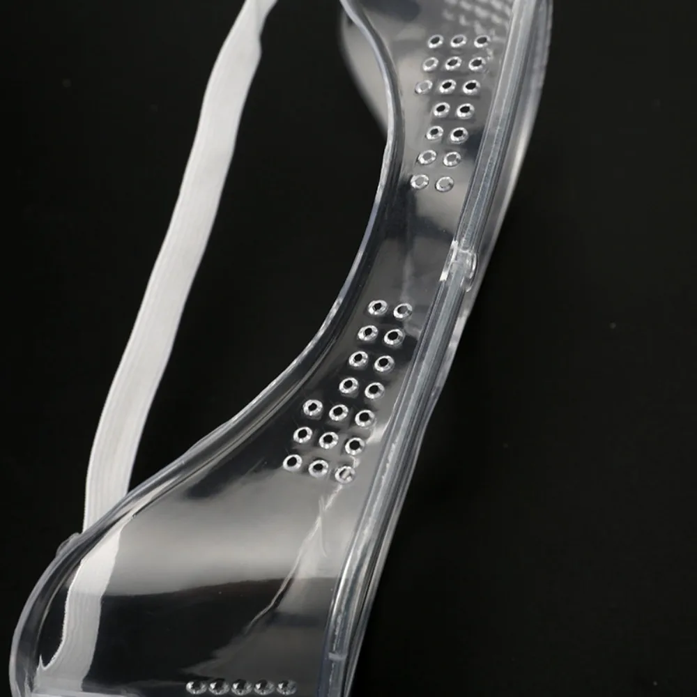 Transparente Anti Splash Eye Proteção Óculos, PVC Segurança Goggles, Clear, Simplicidade