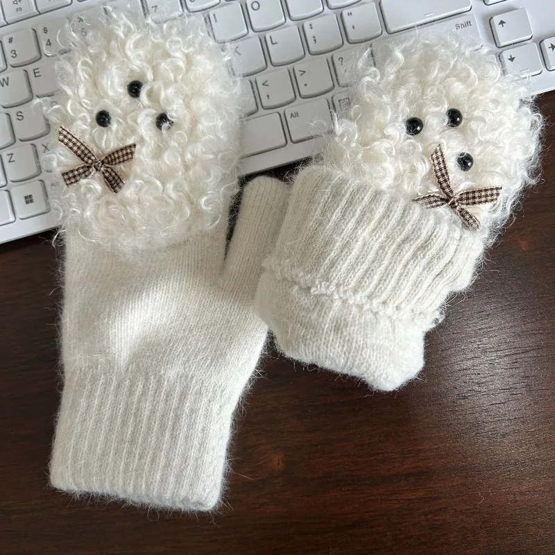 Zestaw zimowy dla zwierząt z francuskimi kręconymi włosami, idealny na co dzień, słodki, kręcony fryzurka dla zwierząt, uroczy i wykwintny, pasuje do wielu stylów.