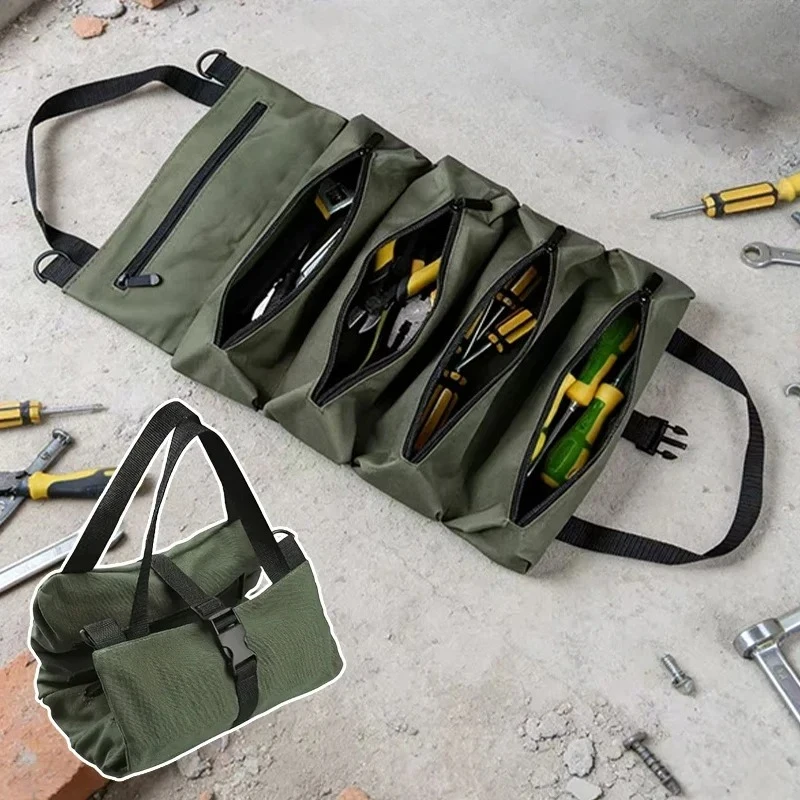 

Прочная сумка-органайзер для инструментов из оксфордской ткани, складная, для механиков, электриков, плотников, для хранения в гараже