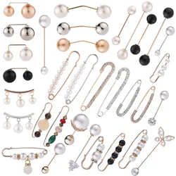 Alfileres de Metal desmontables para mujer, broches exquisitos y elegantes para pantalones, suéter, cárdigan, Clip, abrigo, vestido de verano, joyería