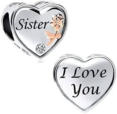 New Fashion 925 Sterling Silver Mother's Day Mom Daughter DIY Fine Beads Fit Original Pendant Women Bracelet Accessories Gift image 3