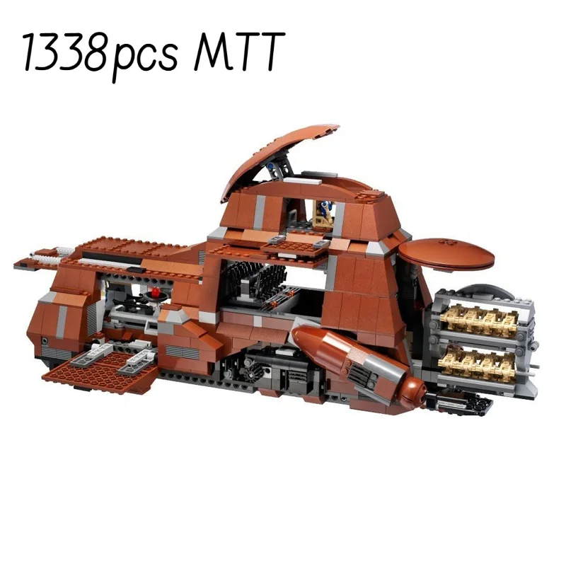 2025 NEW 1338pcs MTT Containerized Battle Droids Troop Carrier Trade Federation MOC Building Blocks Model DIY Bricks Toys 7662