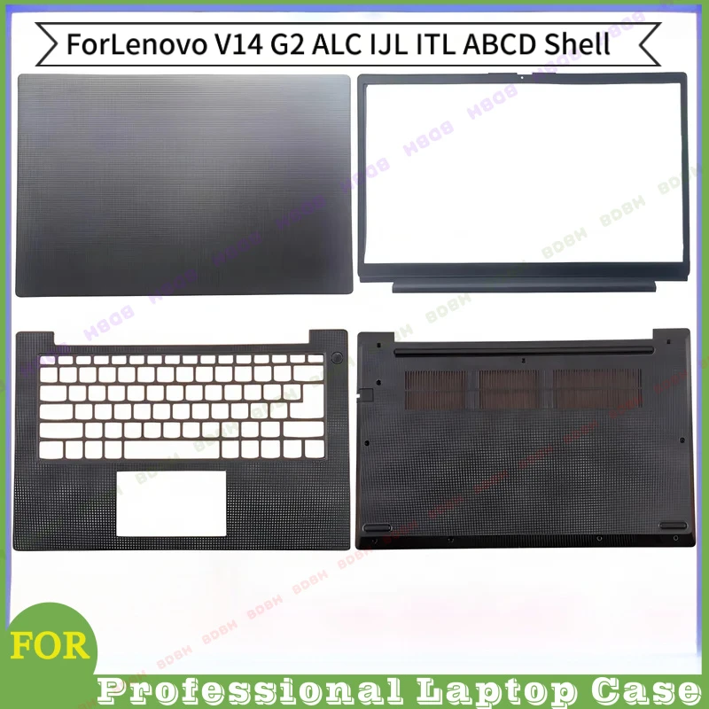 BDBH@ ForLenovo V14 G2 ALC IJL ITL ABCD Shell LCD Back Cover Bezel Palmrest Bottom Base Laptop Full Case Replacement Spare Parts