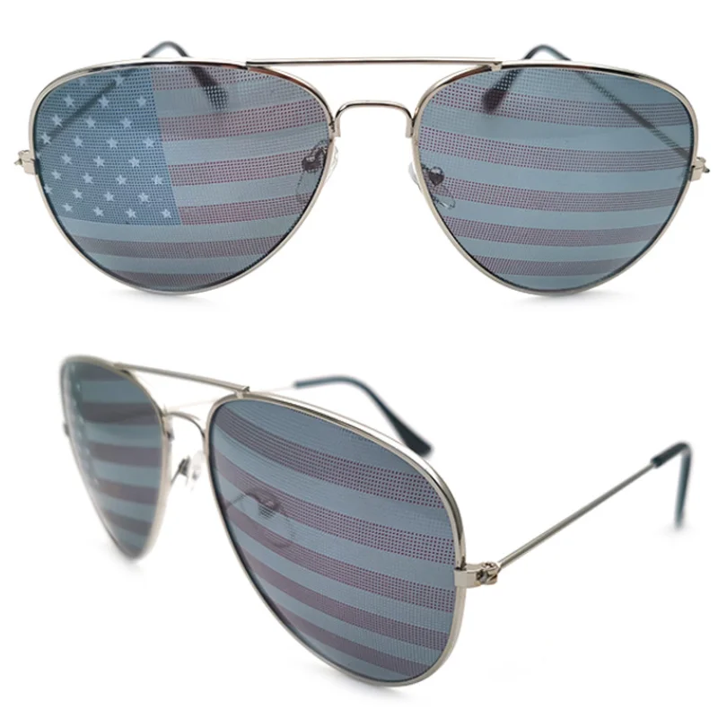 Lunettes de soleil décoratives National Feel pour hommes, lunettes de compétition sportive, fête de l'indépendance américaine, accessoires de cosplay, mode