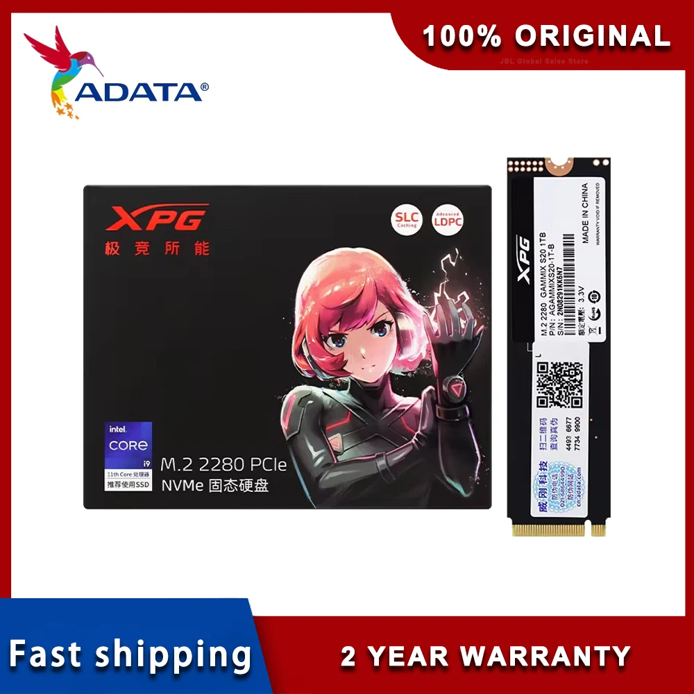 ラップトップまたはデスクトップ用の内部ストレージ,ADATA-XPGインチ,テラバイトインチ,pcie gen,3x4,m.2 ssd,512GB, 256GB, 2テラバイト,オリジナル
