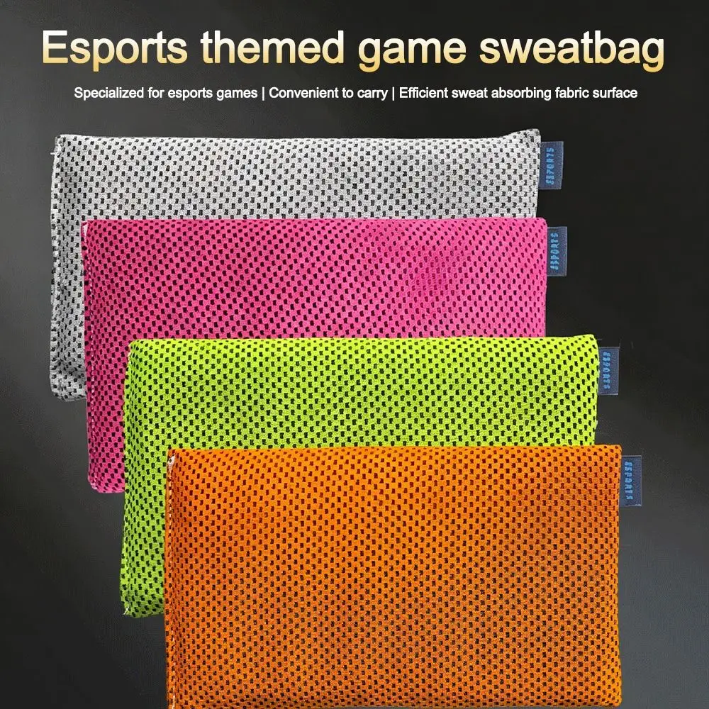 New Mesh Esports Hand Sweat Bag Washable Sweat Absorbing Gaming Hand Sweat Pouch Reusable Hand Sweat Absorber