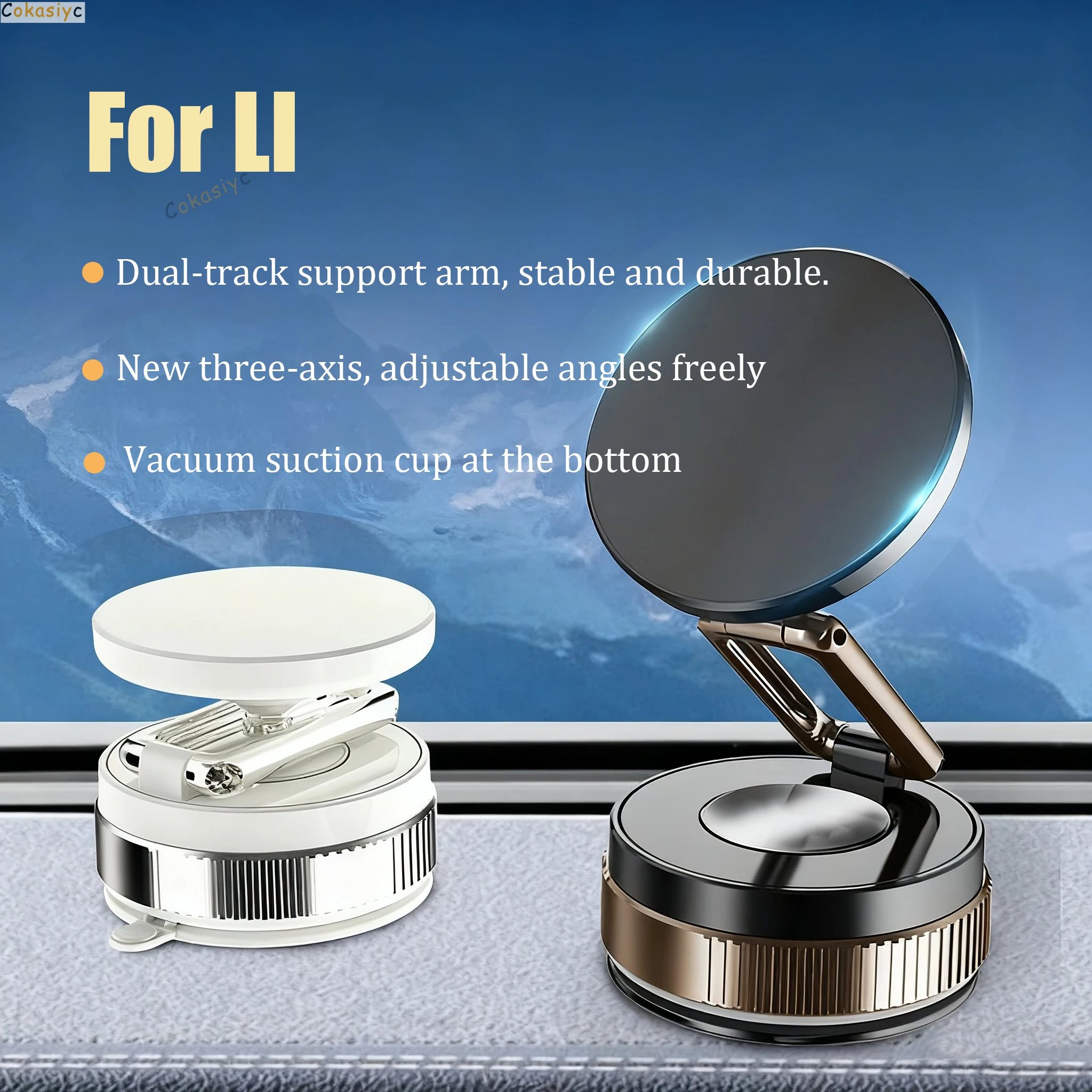 

Car Vacuum Magnetic Phone Holder Portable Foldable Rotatable Suction Cup Stand For Li AUTO LIXIANG L7 L8 L9 ONE