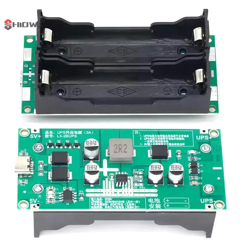 18650 Lithium Battery Step-up Charger Module 5V 9V 12V Fast Charge Panel UPS High Power Supply Converter Charging Boost Module