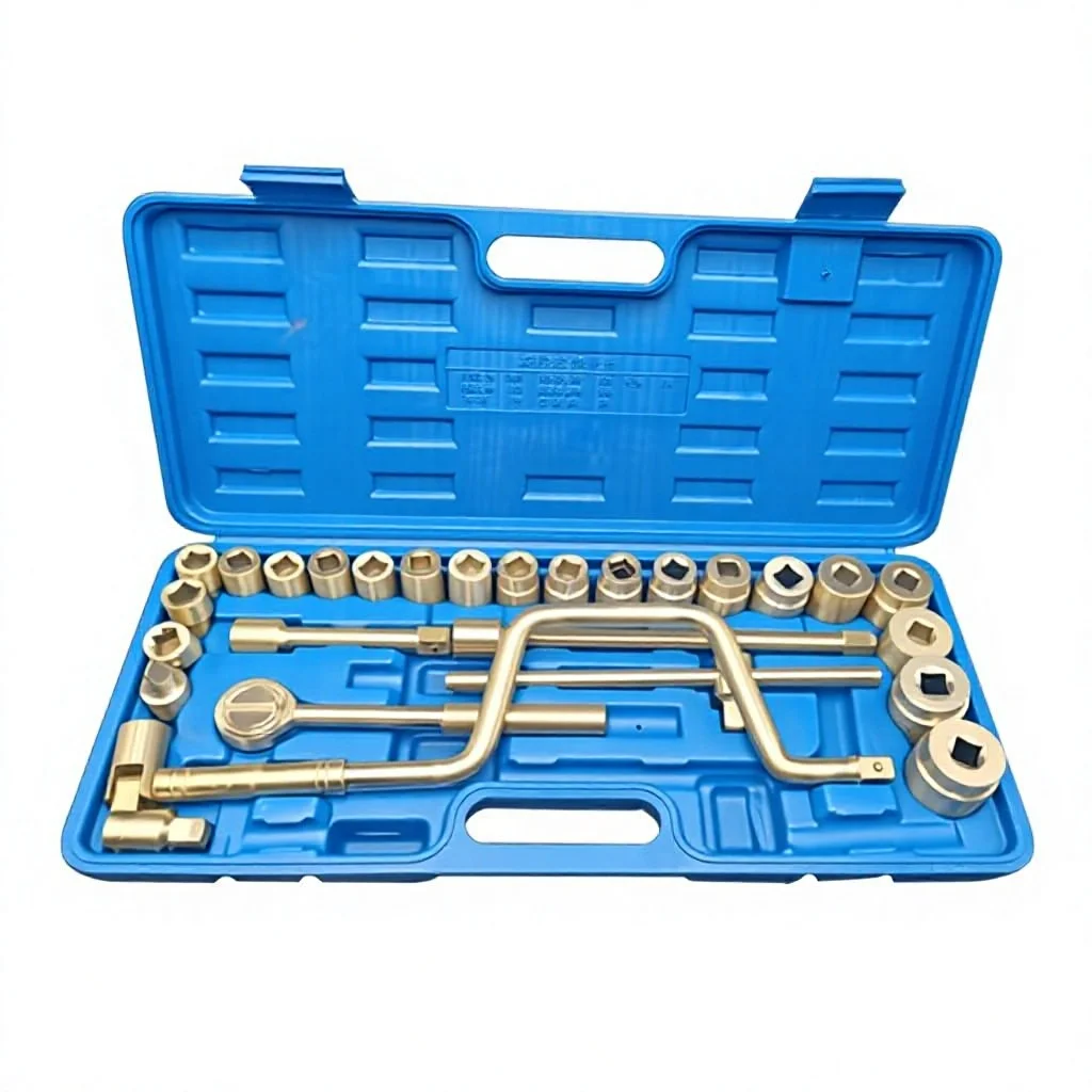 Explosion-proof 1/2-inch Socket Set Beryllium Bronze Aluminum Bronze Socket Bits Comprehensive Manual Tool Kit