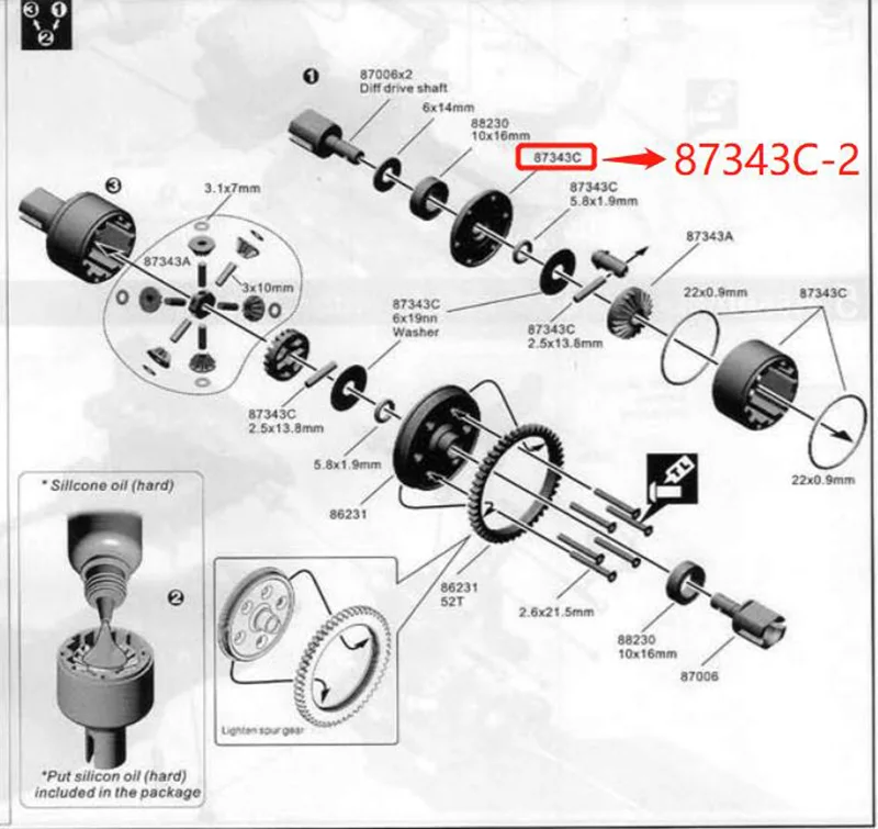 

Оригинальная задняя крышка дифференциала OFNA/HOBAO RACING 87343C-2 Spider для 1/8 HYPER 8/8,5 BUGGY ST RTR/PRO TRUGGY