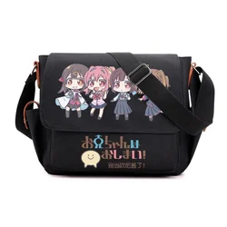 Anime Oyama Mahiro Oyama Mihari Cartoon Satchel Schoudertas Mannen Vrouwen Causale Verstelbare Band Messengerbag Crossbody Haversack