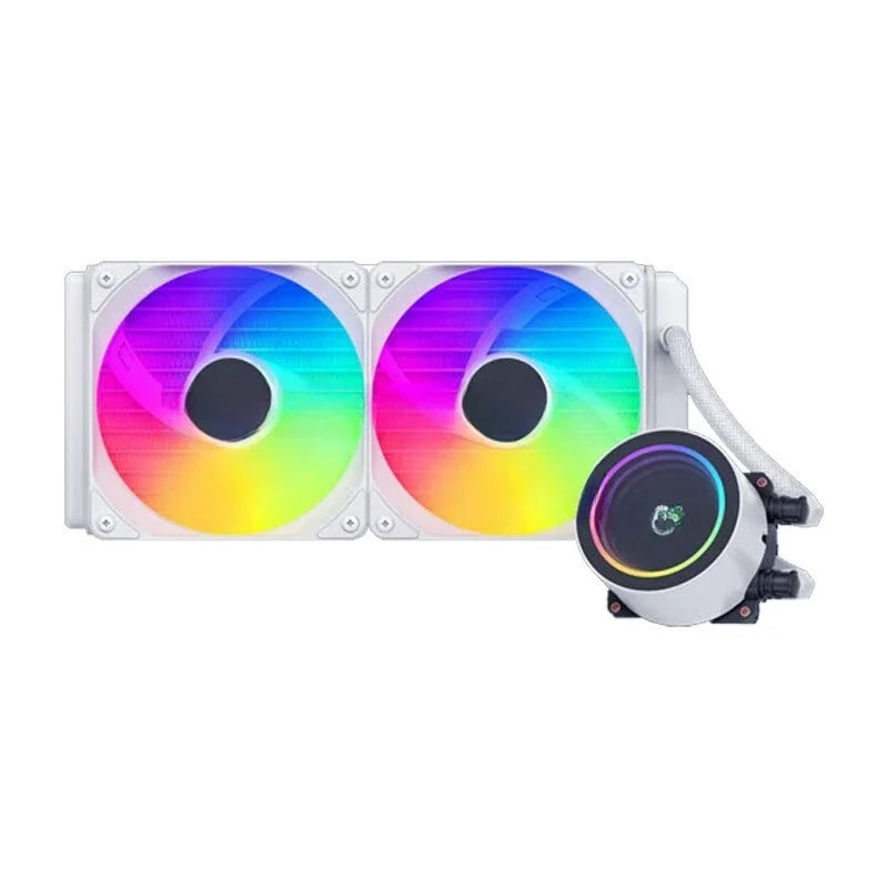 

ARGB integrated water-cooled radiator computer cpu silent colorful black and white