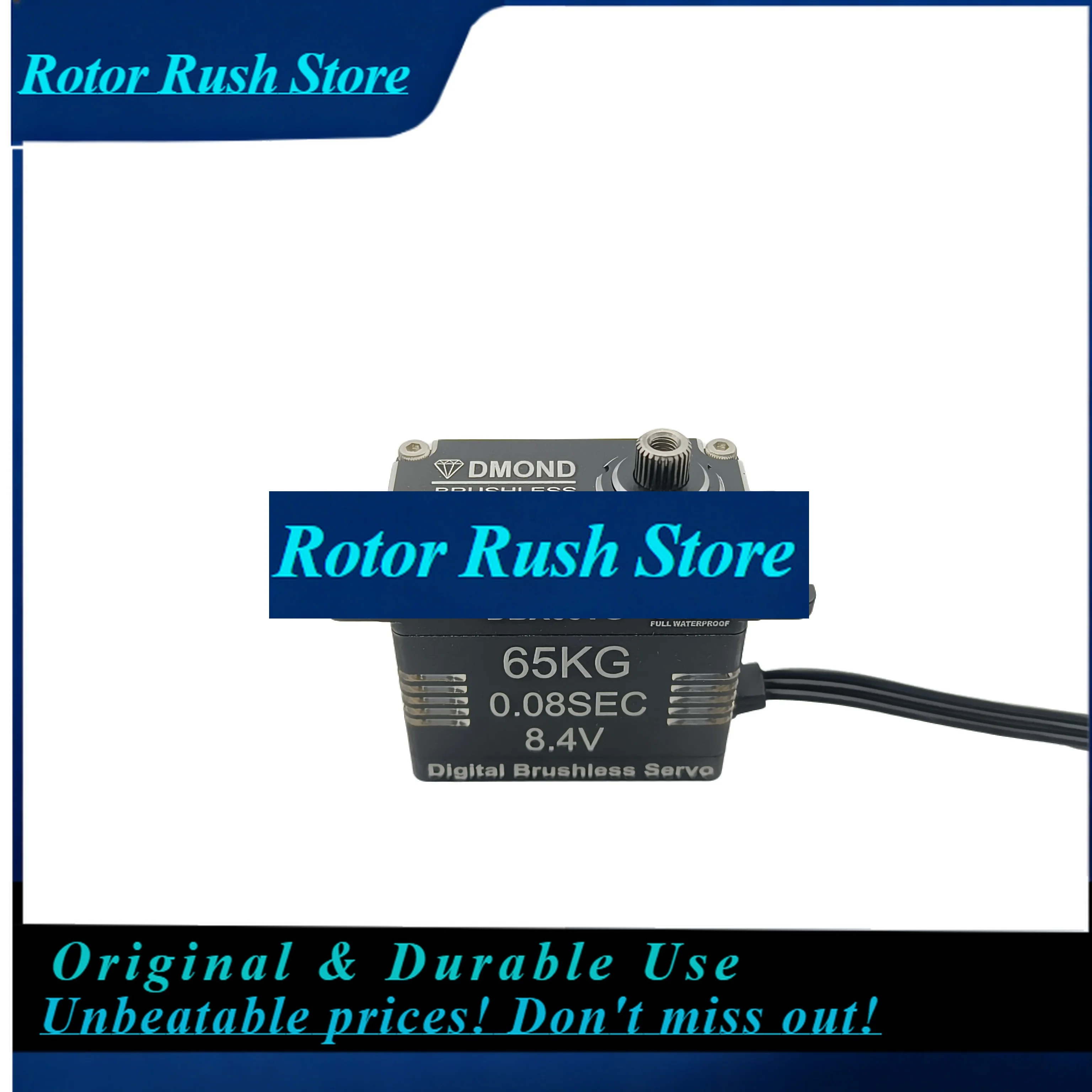 RoRuSDBX65TG DMOND NB 65KG 0.08sec Brushless 8.4V IP68 Waterproof Heavy Duty  Titanium Gear 1/10 1/8 RC Crawler Buggy
