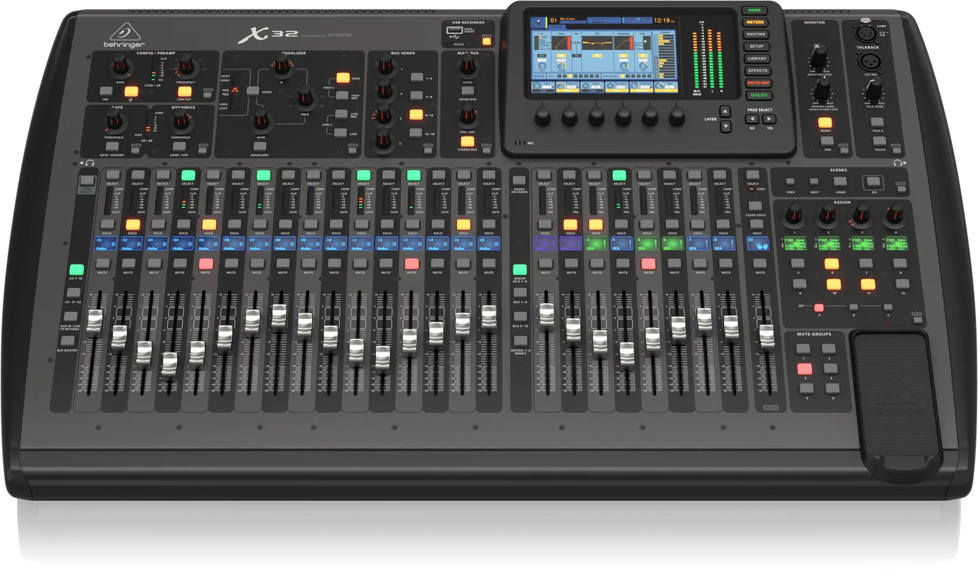 Behringer X32 Pa System Digital Mixer Console Stage Record Live Show Music Equipment 32 Inputs Audio Mixer