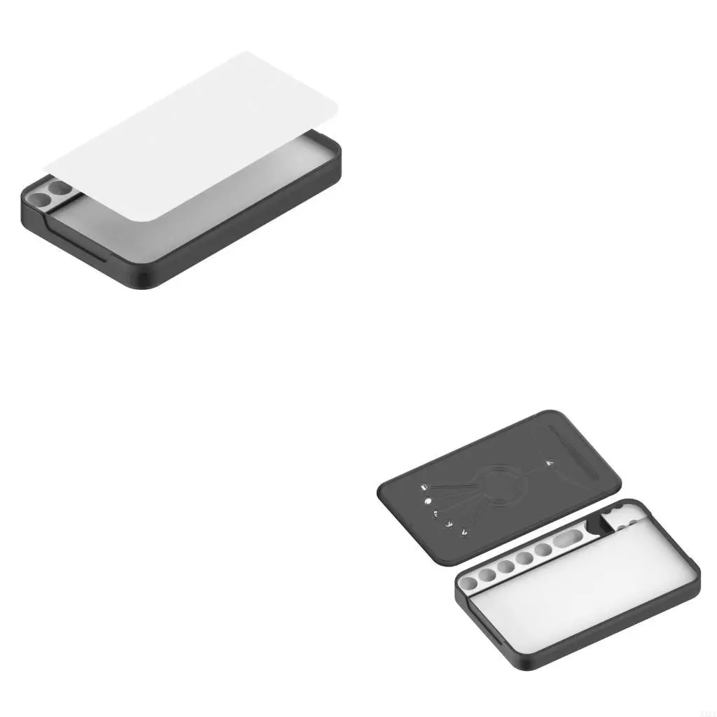 xxfe-水性ペイント-カラー-トレイ-ケース-デスク-ミキシングと一時保管用、abs-アート-ボックス-教室、スタジオ、旅行描画、