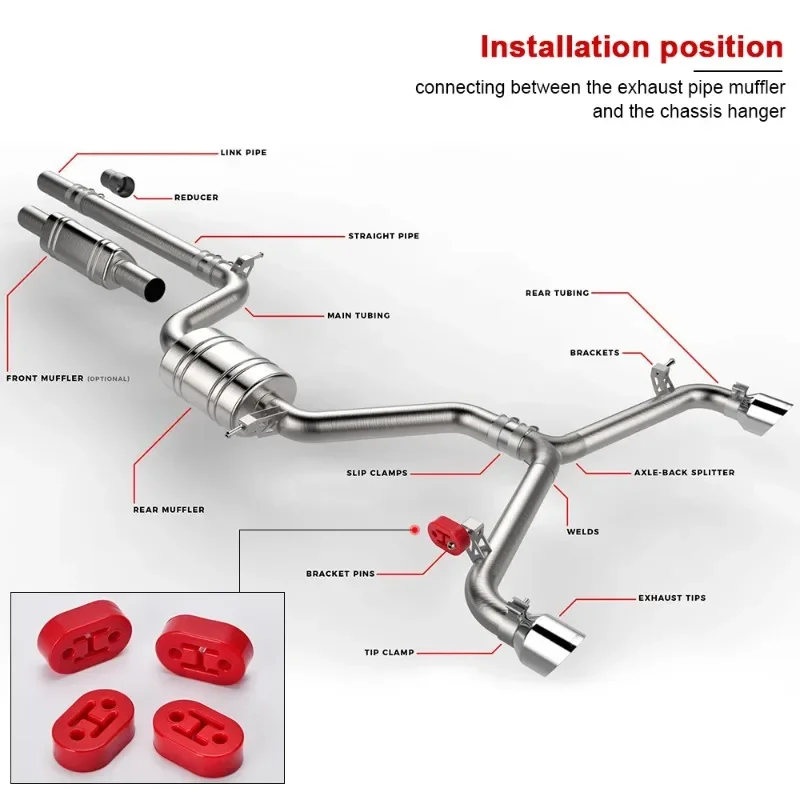 2/4/6/8/10 pçs suportes de montagem do tubo de escape de borracha do carro cabide isolador universal preto 2 furos diâmetro 11mm