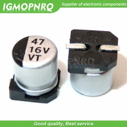 10pcs 16V47UF 5*5.5mm SMD aluminum electrolytic capacitor 47uf 16v 16V47UF-SMD