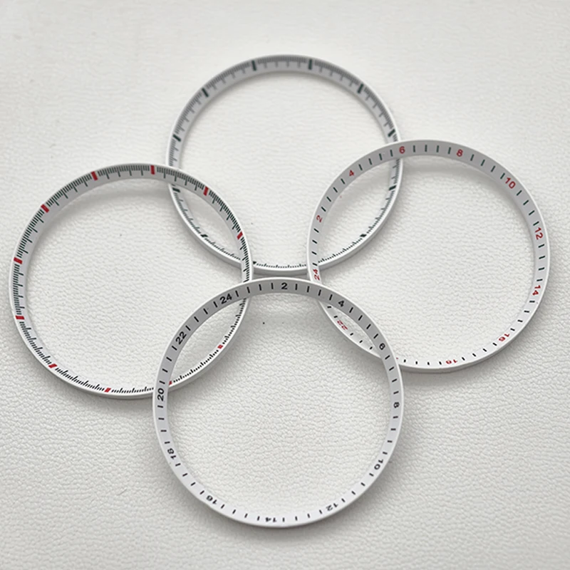 Dia 30.5mm SKX007 SKX009 Watch Chapter Ring For SRPD SKX007 SKX009 NH35 NH36 Watch Cases Plastic Inner Rings Accessories Refit