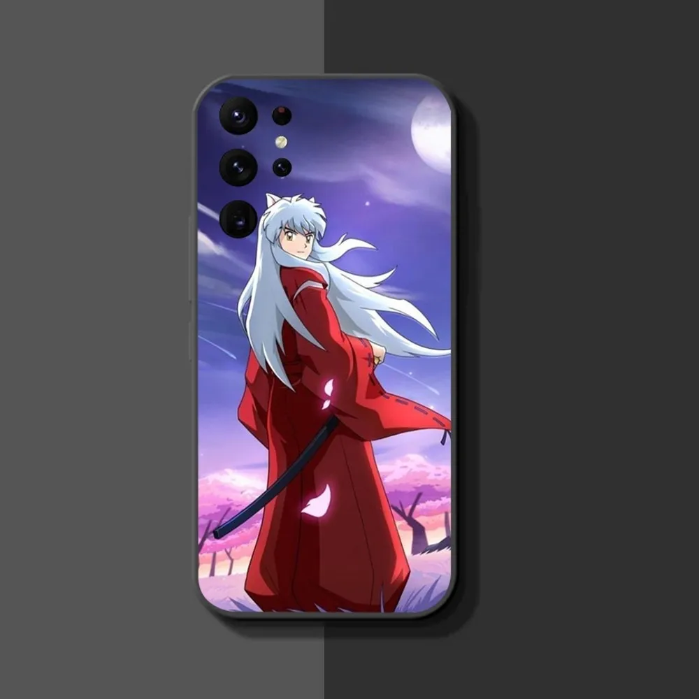 Anime Inuyasha Phone Case For Samsung Galaxy A52 A12 A51 S21 Edge S22ULTRA S23 S20LITE Plus Ultra Black Cover